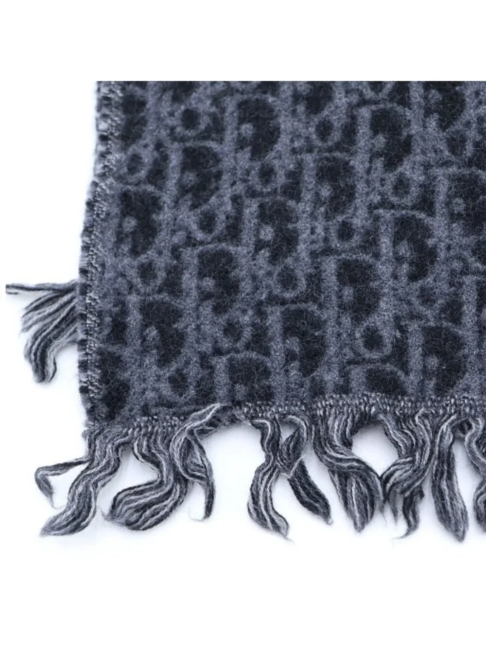 Dior Oblique Trotter Scarf Shawl Gray